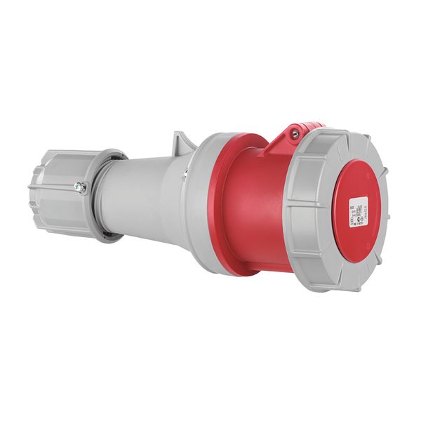 CEE connector, IP67, 63A, 5-pole, 400V, 6h, red image 1