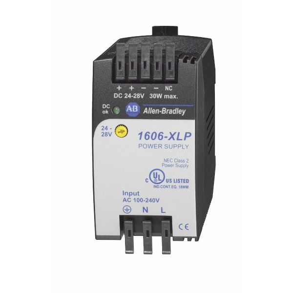 Power Supply, Compact, 30W, 24 - 28VDC Output, 1-Phase image 1
