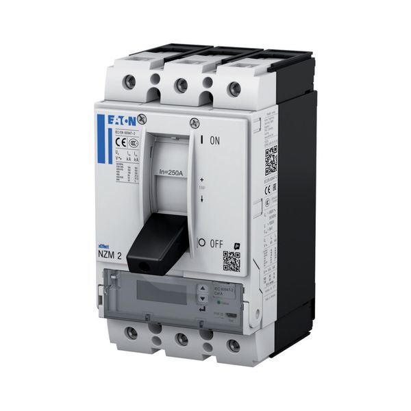 NZM2 PXR25 circuit breaker - integrated energy measurement class 1, 250A, 4p, variable, earth-fault protection and zone selectivity, plug-in technolog image 11