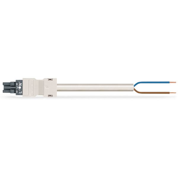 pre-assembled connecting cable Eca Plug/open-ended white image 3