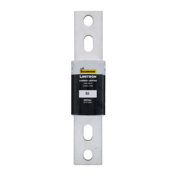 Eaton Bussmann series KLU fuse, 600V, 1200A, 200 kAIC at 600 Vac, Non Indicating, Current-limiting, Time Delay, Bolted blade end X bolted blade end, Class L, Bolt image 3