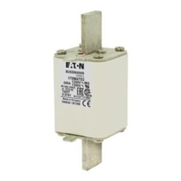 Fuse-link, high speed, 250 A, AC 1250 V, size 1, 53 x 63 x 135 mm, aR, IEC, single indicator image 3