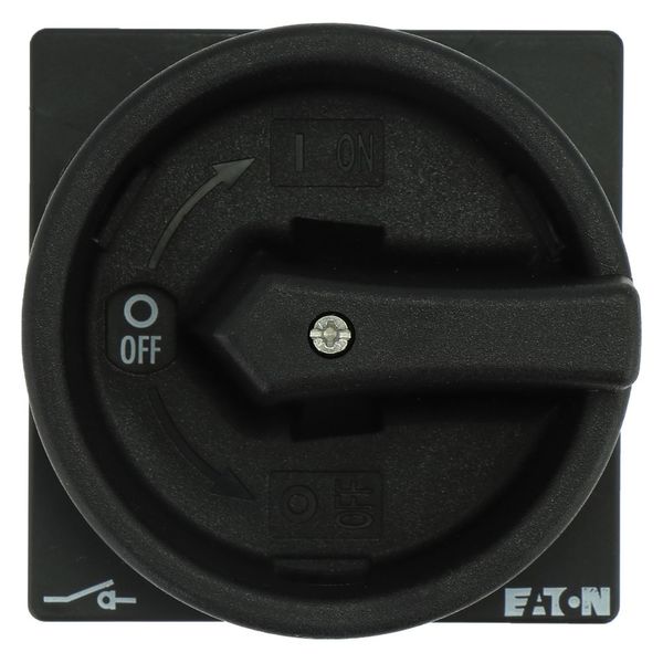 Main switch, P1, 40 A, rear mounting, 3 pole, STOP function, With black rotary handle and locking ring, Lockable in the 0 (Off) position, With metal s image 7