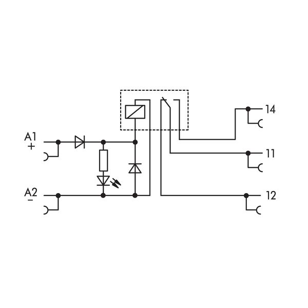 857-314 Relay module; Nominal input voltage: 24 VDC; 1 changeover contact image 6