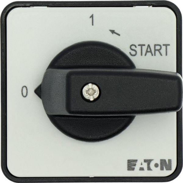 ON-OFF button, T0, 20 A, flush mounting, 3 contact unit(s), Contacts: 6, Spring-return in START position, 90 °, maintained, With 0 (Off) position, Wit image 4