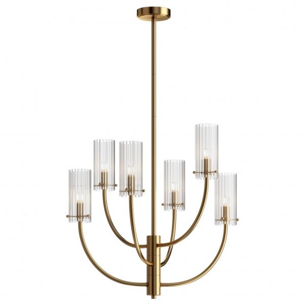Neoclassic Arco Pendant Lamp Brass image 1