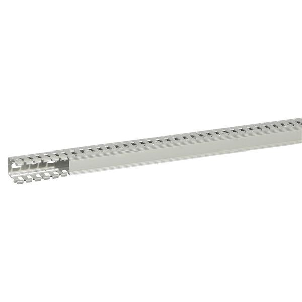 Cable ducting (base + cover) Transcab - 25x40 mm - light grey halogen free image 1