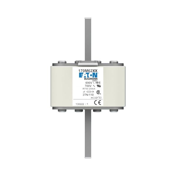 Fuse-link, high speed, 550 A, AC 690 V, DIN 3, 76 x 90 x 139 mm, aR, DIN, IEC, type T indicator image 5