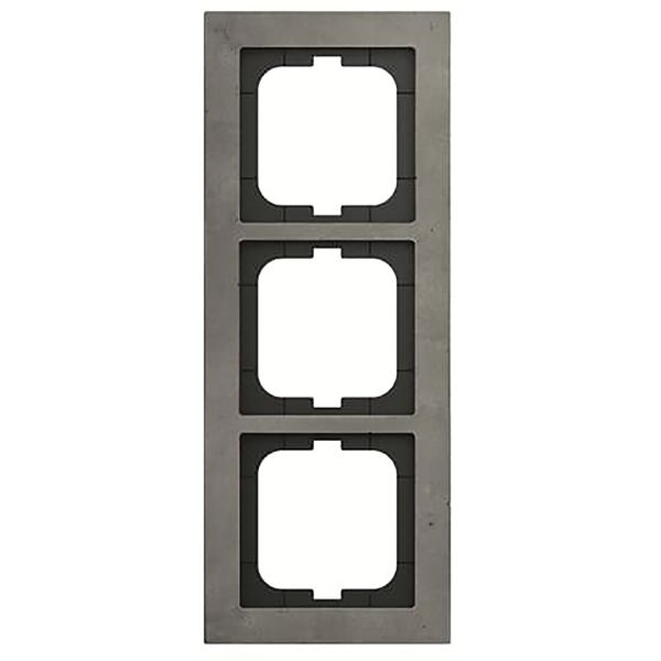 1723-298 Cover Frame Busch-axcent® concrete grey image 1