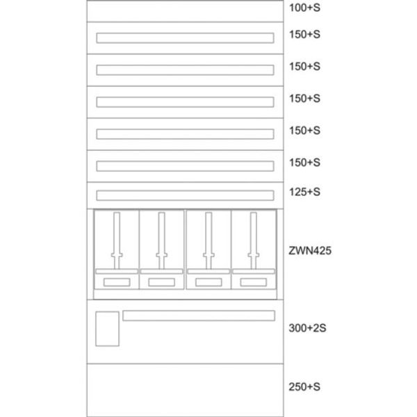 BP-U-3S-EN-1000/20-4Z Eaton xEnergy Basic meter cabinet equipped image 1