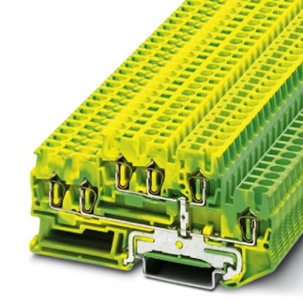 Ground-double-level terminal block STTB 2,5-TWIN-PE image 1