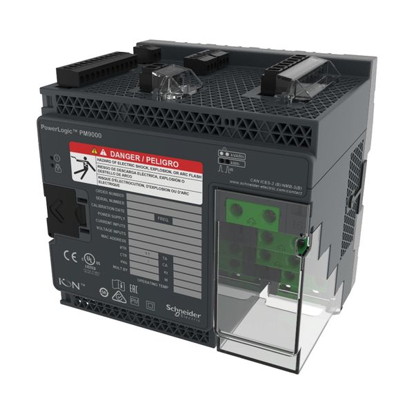 PowerLogic ION9 hardware kit – plugs, terminal guard, grounding screw, DIN clips image 2