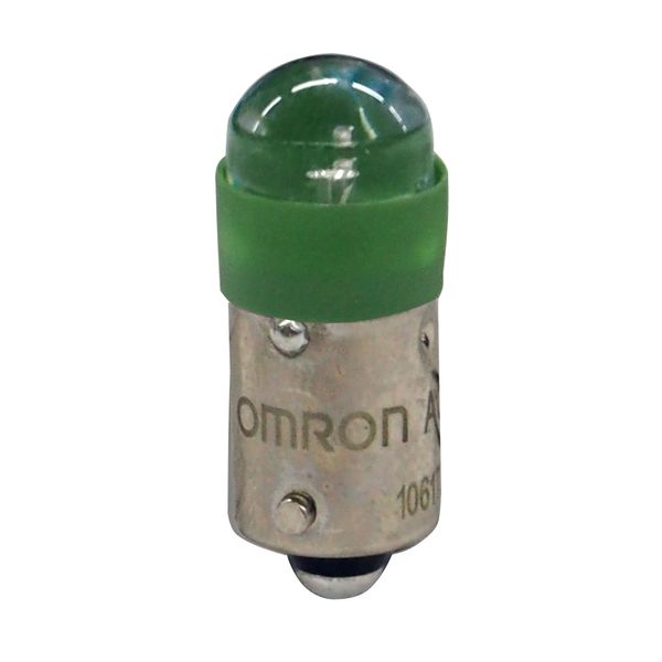 Pushbutton accessory A22NZ, Green LED Lamp 6 VDC image 1
