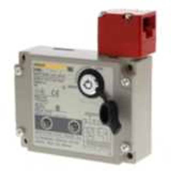 Safety door-lock switch, G1/2 conduit mechanical lock, 24 VDC solenoid image 1