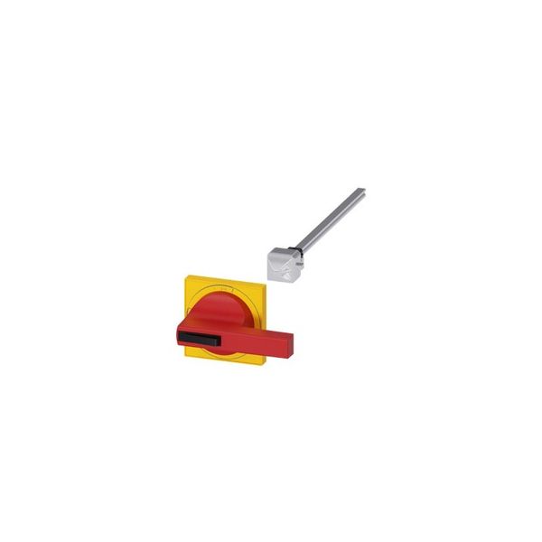 accessory for 3KD size 3 door-coupling rotary op. mech. complete op. mech., yellow/red  3KD9315-2 image 1