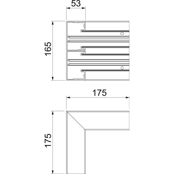 GK-IS53165RW Internal corner rigid form 175x175x165 image 2