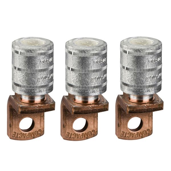 crimp lugs for aluminium cable, 150 mm², set of 3 parts image 1
