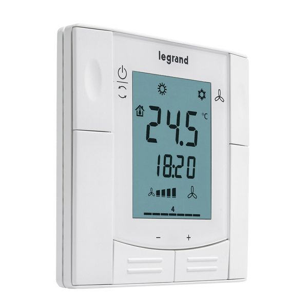 KNX thermostat - 230 V~ - supplied flush-mounting box - white image 1
