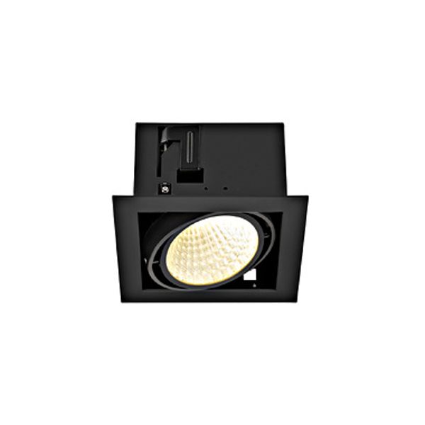 KADUX Recessed ceiling light single 3K DALI Touch 30ø black image 1