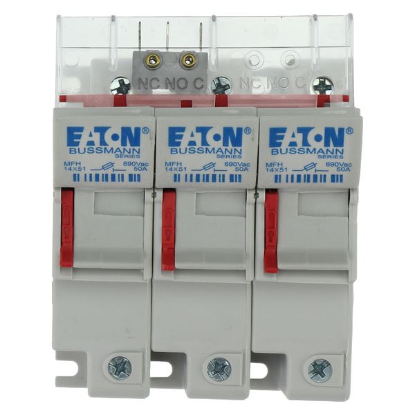 Fuse-holder, low voltage, 50 A, AC 690 V, 14 x 51 mm, 3P, IEC image 6