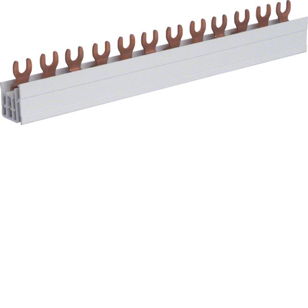 Insulated busbar 3P 63A fork 10mm²  12M KDN363A image 1