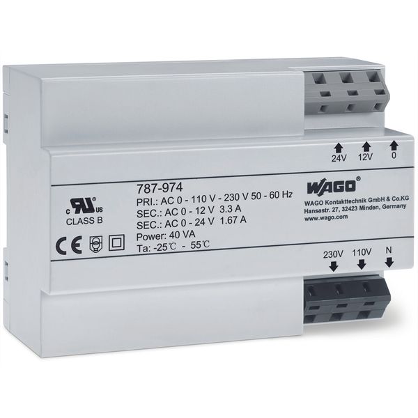 Transformer power supply Input voltage: 230 VAC Output voltage: 12 … 2 image 2