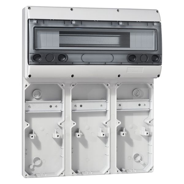 Base up to 9 sockets for combined unit P17 - 16 A - 501 x 405 mm image 2