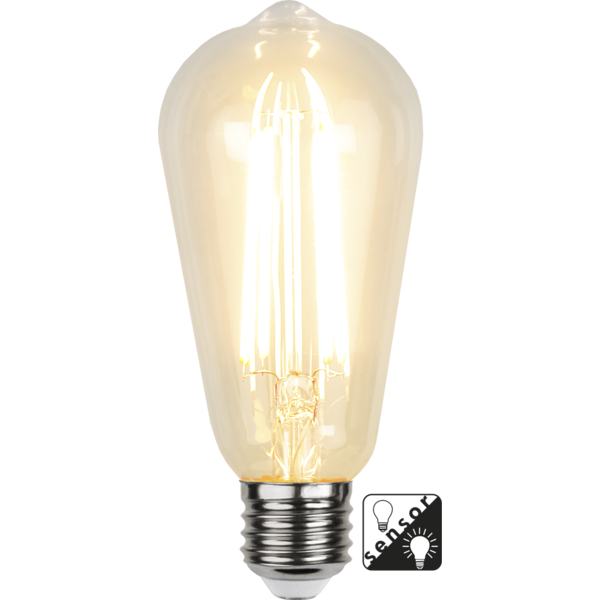 LED Lamp E27 ST64 Sensor clear image 1