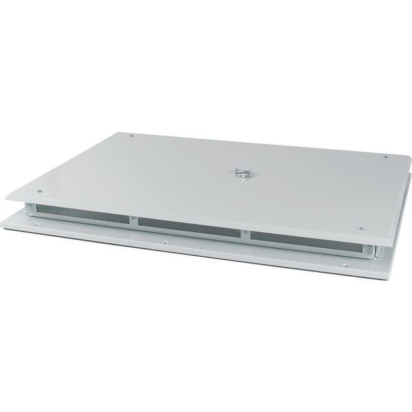 Top plate, ventilated, W=1200mm, IP42, grey image 3