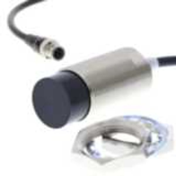 Proximity sensor, inductive, nickel-brass, long body, M30, unshielded, image 1