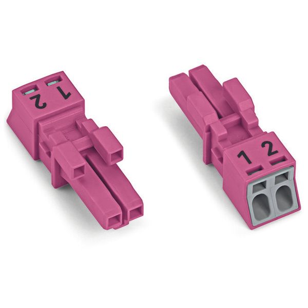 Socket 2-pole Cod. B pink image 4