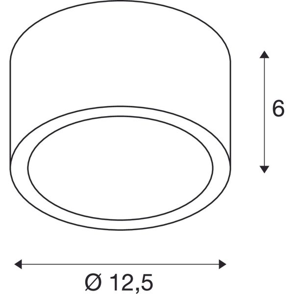 ROX CEILING OUT, TCR-TSE, alu brushed, 11W, IP44 image 1