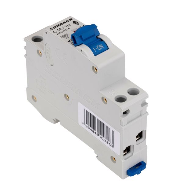 Miniature Circuit Breaker (MCB) AMPARO 6kA, C 16A, 1+N, 1MW image 6