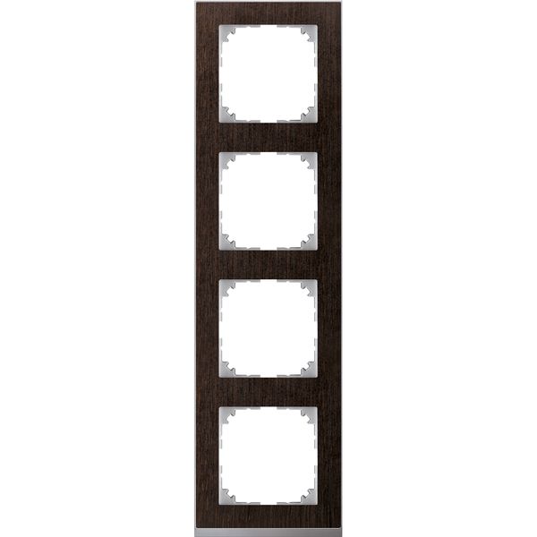 M-Pure Decor 4-gang frame Wenge image 1