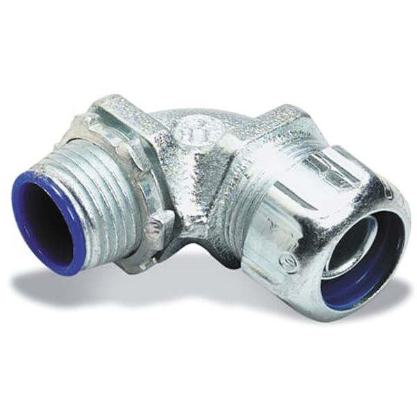 3 Inch 90 Degree Malleable Iron Insulated Liquidtight Connector image 1