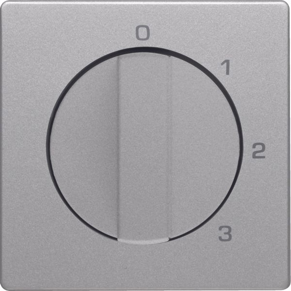 Centre plate rotary knob 3-step switch, neutral position, Q.1/Q.3 ,alu image 1