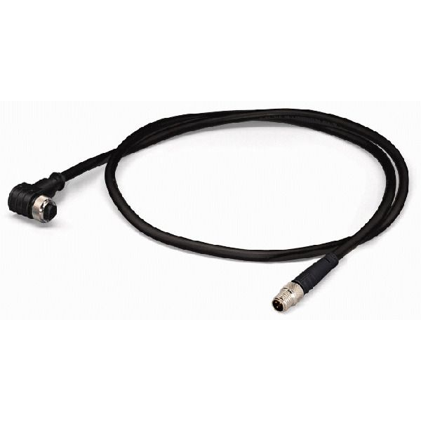 Sensor/Actuator cable M12A socket angled M8 plug straight image 2