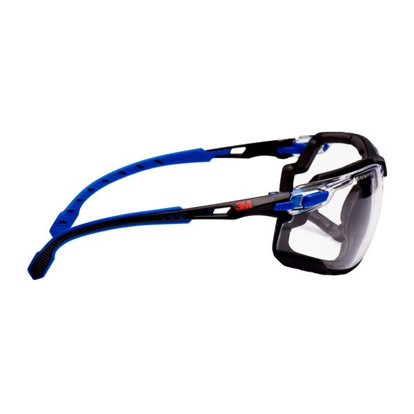 3M™ Solus™ 1000 Safety Glasses, Blue/Black Frame, Scotchgard™ Anti-Fog image 4