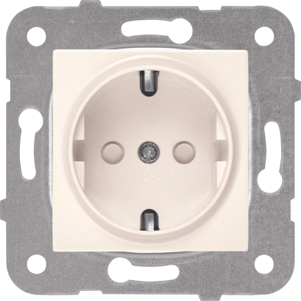 Karre-Meridian Beige (Quick Connection) Child Protected Earthed Socket image 1