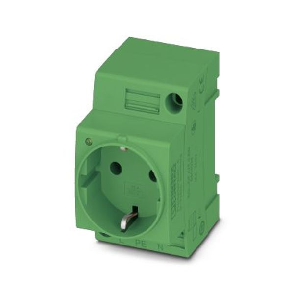 Socket outlet for distribution board Phoenix Contact EO-CF/UT/LED/GN 250V 16A AC image 2