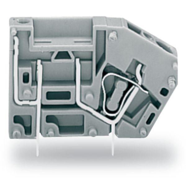 Stackable PCB terminal block with fuse mounting 2.5 mm² gray image 2