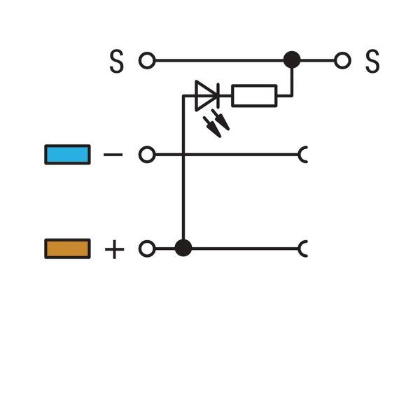 3-conductor sensor terminal block LED (yellow) for NPN-(low-side) swit image 2