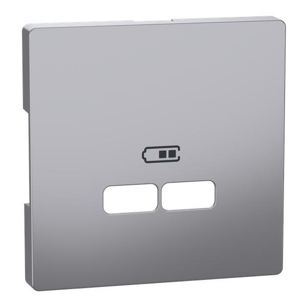 System Design central plate USB charger st steel image 4