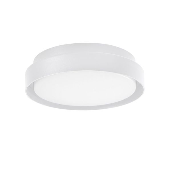 Sandy White Aluminium Acrylic Diffuser LED 20 Watt 1550Lm 3000K 100-240 Volt 50Hz Beam Angle 92o IP65 D: 27 H: 7 cm image 1