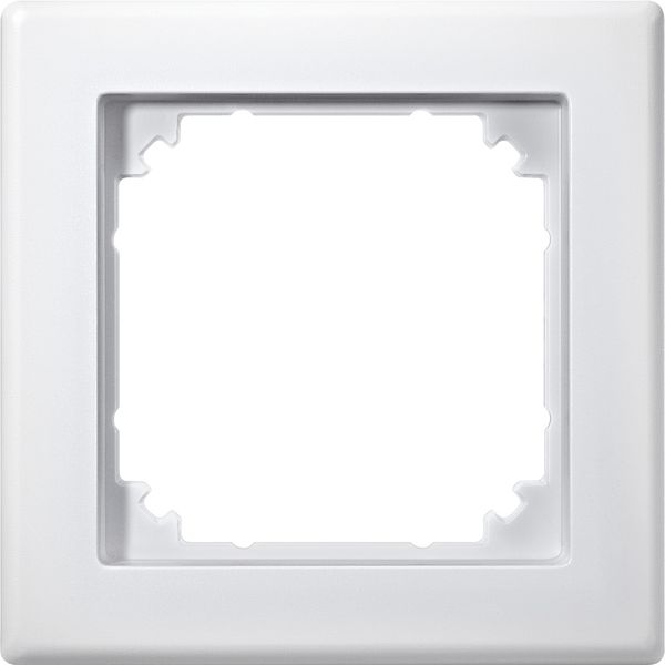 M-SMART frame, 1-gang, polar white image 1