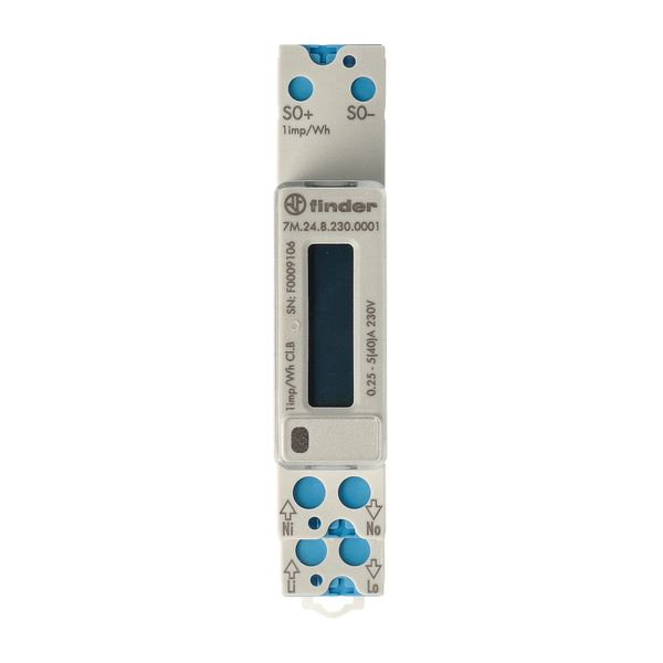 Energy meter 17.5mm, 1 ph.LCDisplay/40A/230VAC/S0/without MID (7M.24.8.230.0001) image 3
