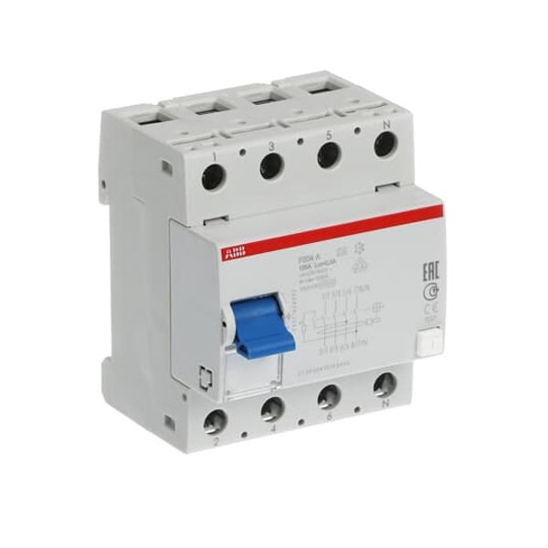 F204 A-125/0.3 Residual Current Circuit Breaker 4P A type 300 mA image 2