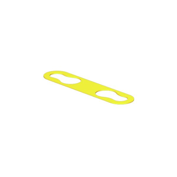Cable coding system, 3.5 - 5 mm, 6.4 mm, Polyester, yellow image 1