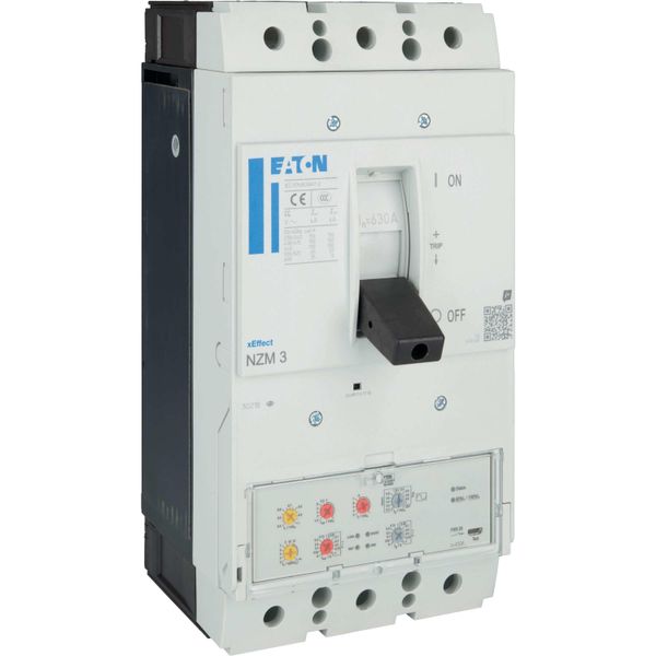 NZM3 PXR20 circuit breaker, 630A, 3p, screw terminal, earth-fault protection image 16