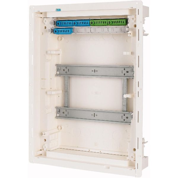 Compact distribution board-flush mounting, 2-rows, flush sheet steel door image 9
